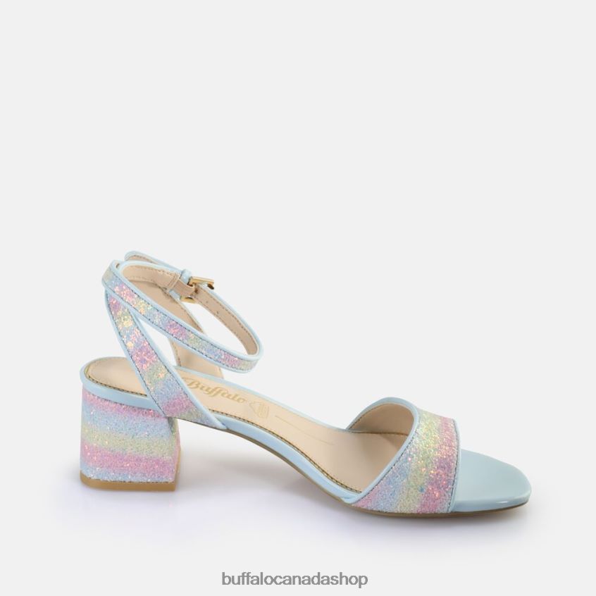 Rainelle Heeled Sandals vegan Pastel Mix Buffalo ZL64TZ539 |Sandals