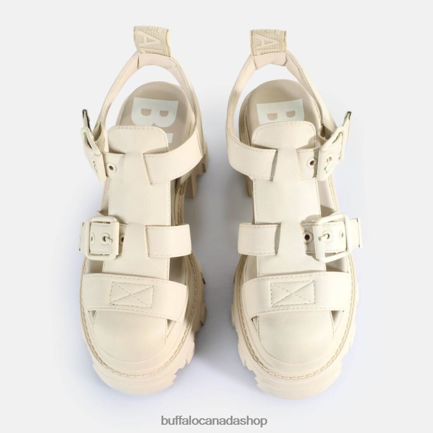 Riot TRAWL Heeled Sandals vegan Cream Buffalo ZL64TZ83 |Sandals