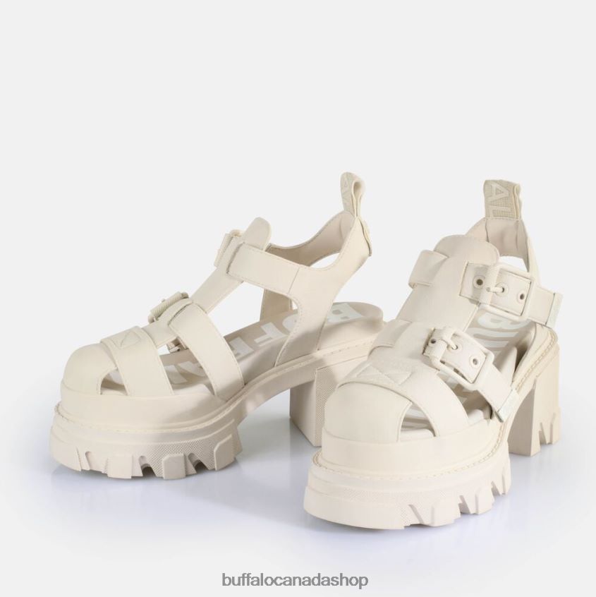 Riot TRAWL Heeled Sandals vegan Cream Buffalo ZL64TZ83 |Sandals