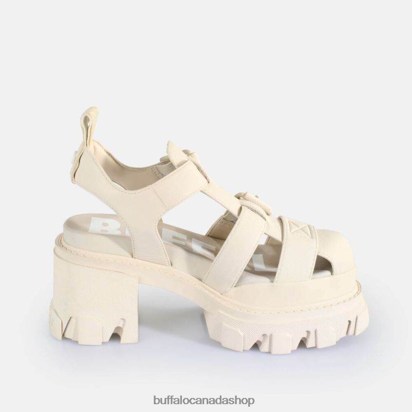 Riot TRAWL Heeled Sandals vegan Cream Buffalo ZL64TZ83 |Sandals