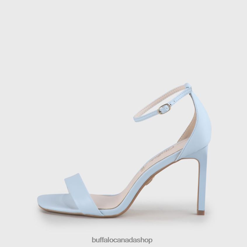 Rosabella vegan heeled sandals Light Blue Buffalo ZL64TZ906 |Sandals