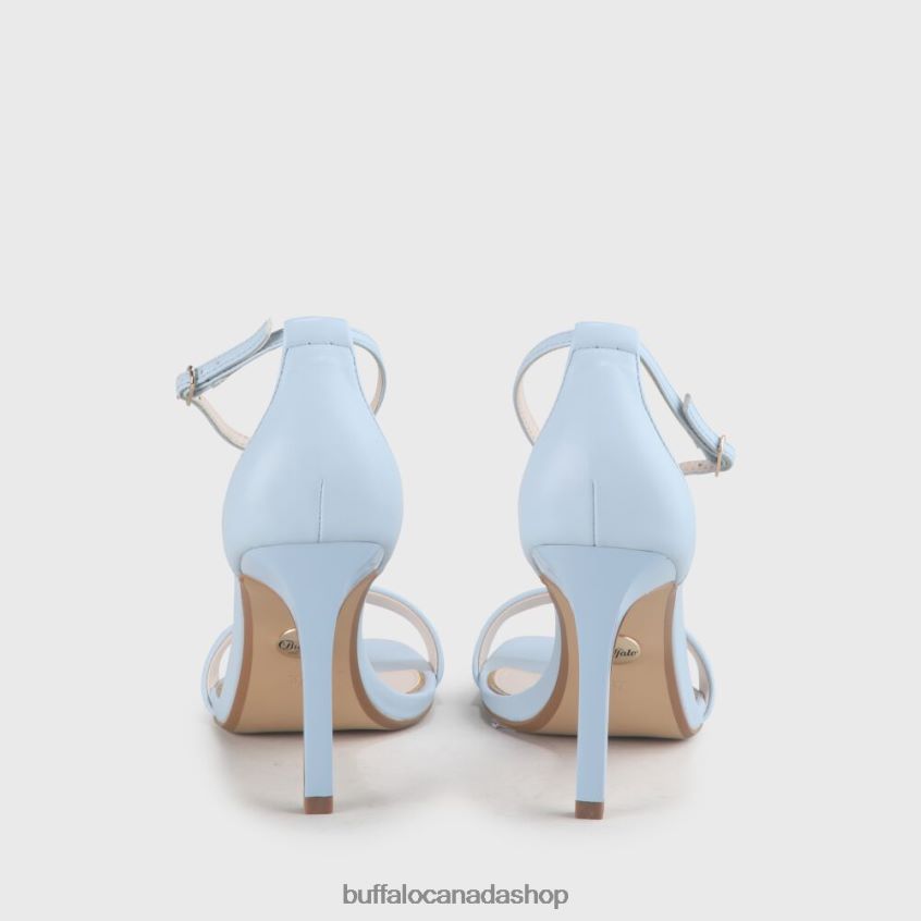 Rosabella vegan heeled sandals Light Blue Buffalo ZL64TZ906 |Sandals