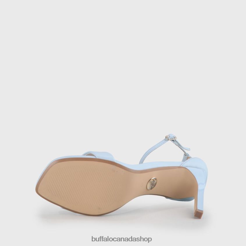Rosabella vegan heeled sandals Light Blue Buffalo ZL64TZ906 |Sandals