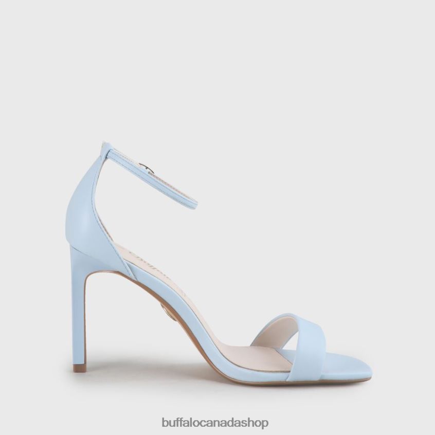 Rosabella vegan heeled sandals Light Blue Buffalo ZL64TZ906 |Sandals