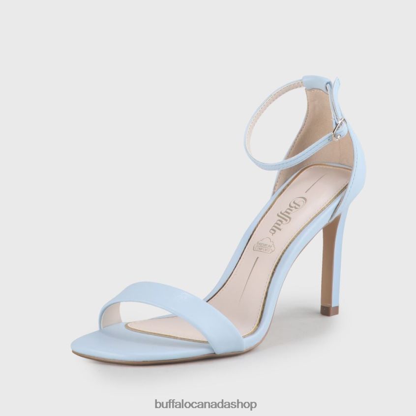 Rosabella vegan heeled sandals Light Blue Buffalo ZL64TZ906 |Sandals