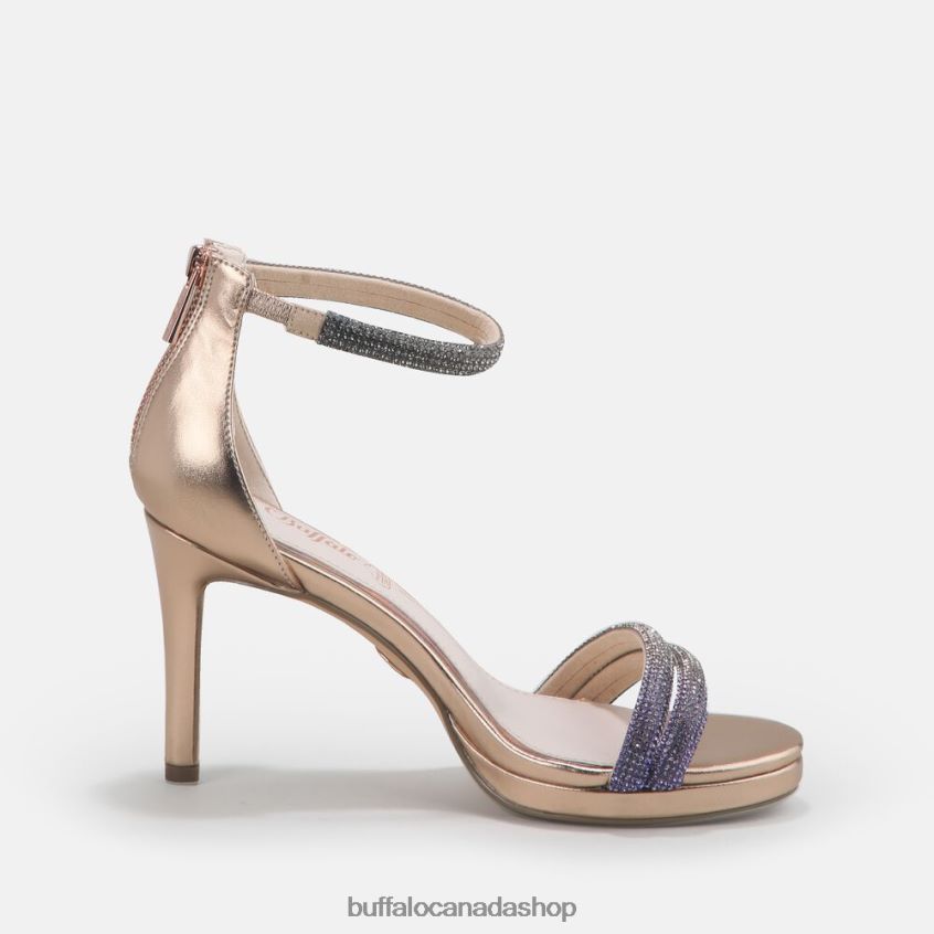 Selma Heeled Sandal vegan Beige Buffalo ZL64TZ734 |Sandals
