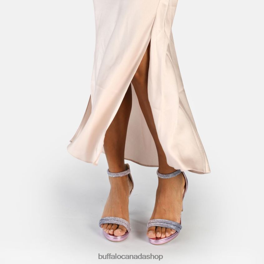 Selma heeled sandal vegan Purple Buffalo ZL64TZ736 |Sandals