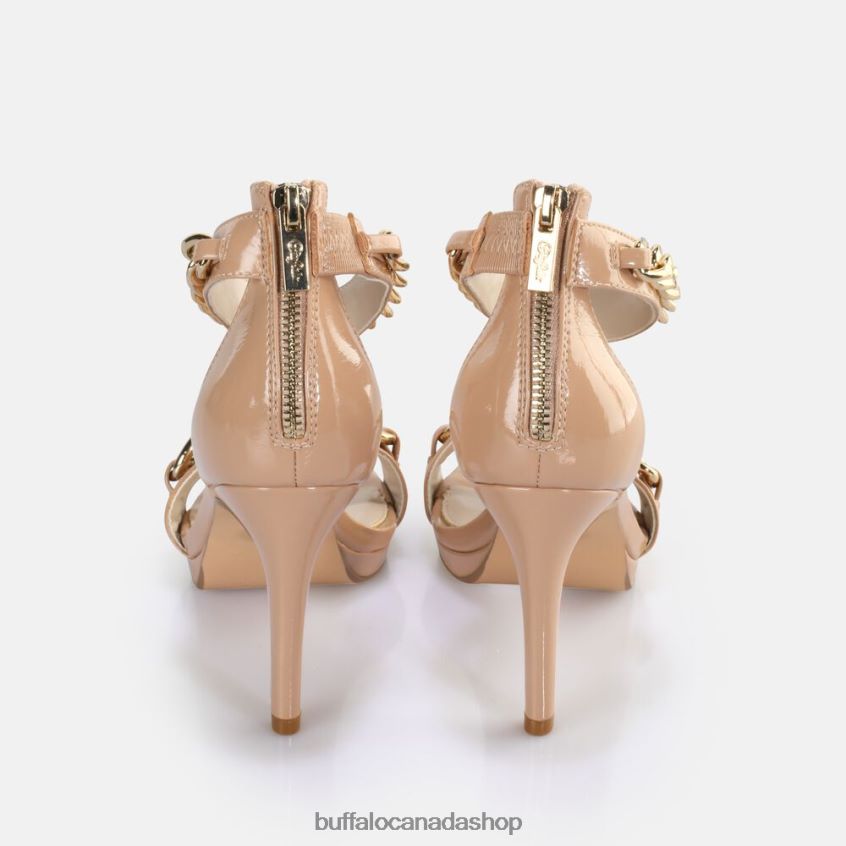 Serena Chain heeled sandal vegan Blush Buffalo ZL64TZ309 |Sandals