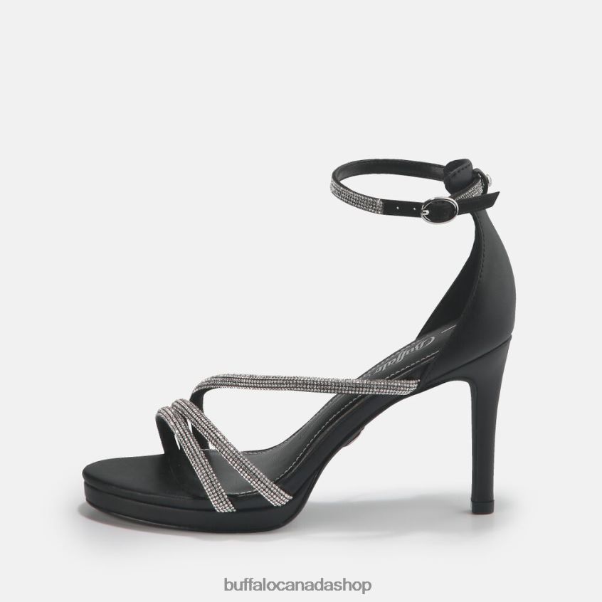 Serena Shine Sandal vegan Black Buffalo ZL64TZ625 |Sandals