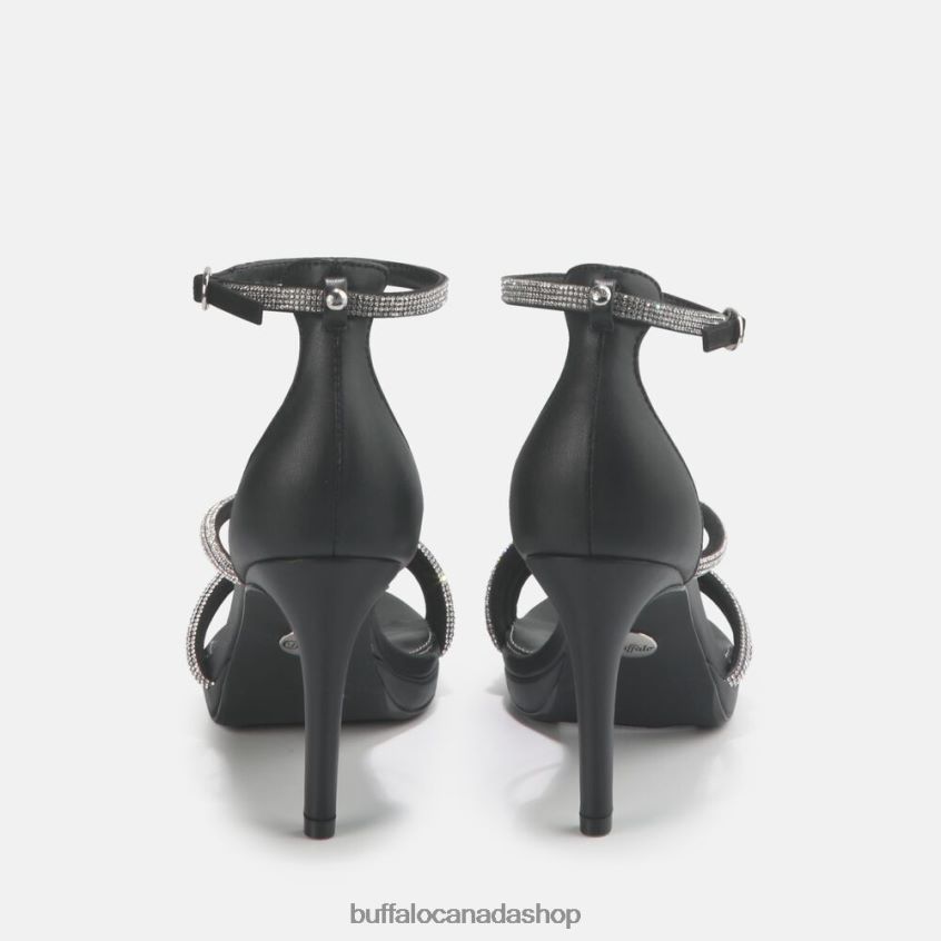 Serena Shine Sandal vegan Black Buffalo ZL64TZ625 |Sandals