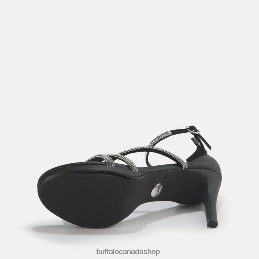 Serena Shine Sandal vegan Black Buffalo ZL64TZ625 |Sandals