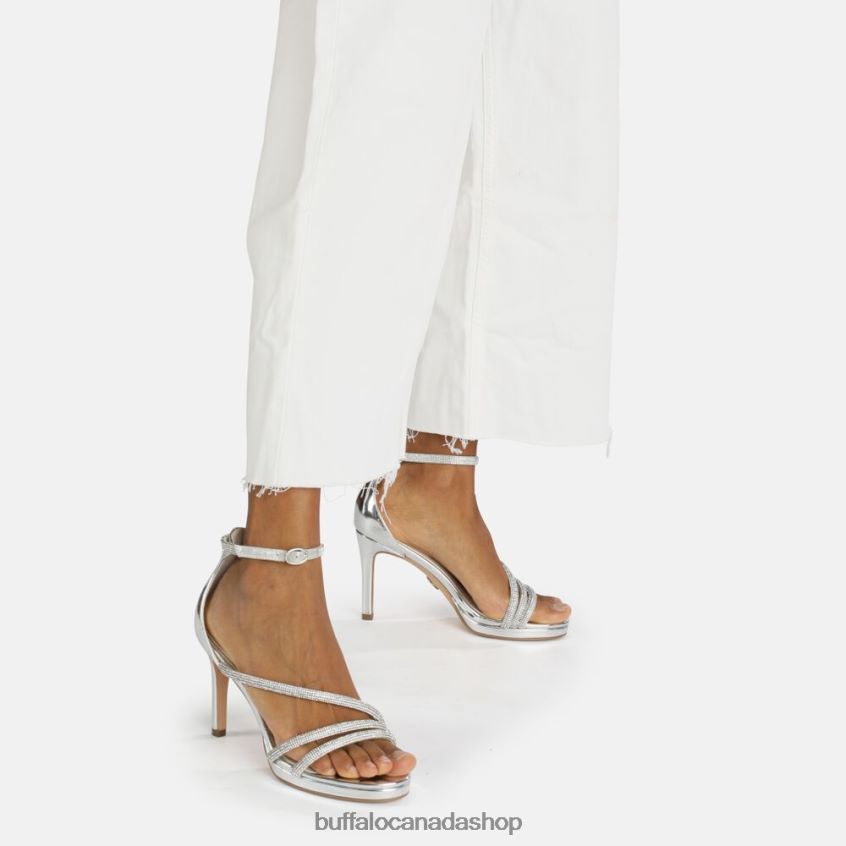 Serena Shine heeled Sandal White Buffalo ZL64TZ626 |Sandals