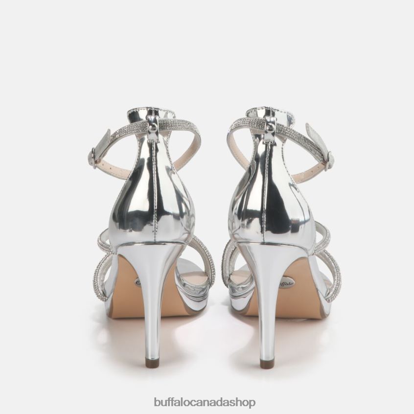 Serena Shine heeled Sandal White Buffalo ZL64TZ626 |Sandals