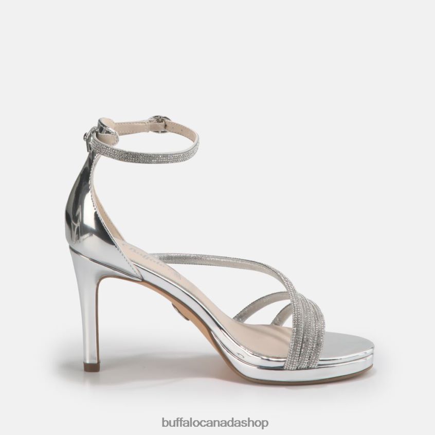 Serena Shine heeled Sandal White Buffalo ZL64TZ626 |Sandals