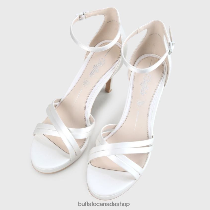 Xenia Ankle-Strap Sandal Ivory Buffalo ZL64TZ836 |Sandals