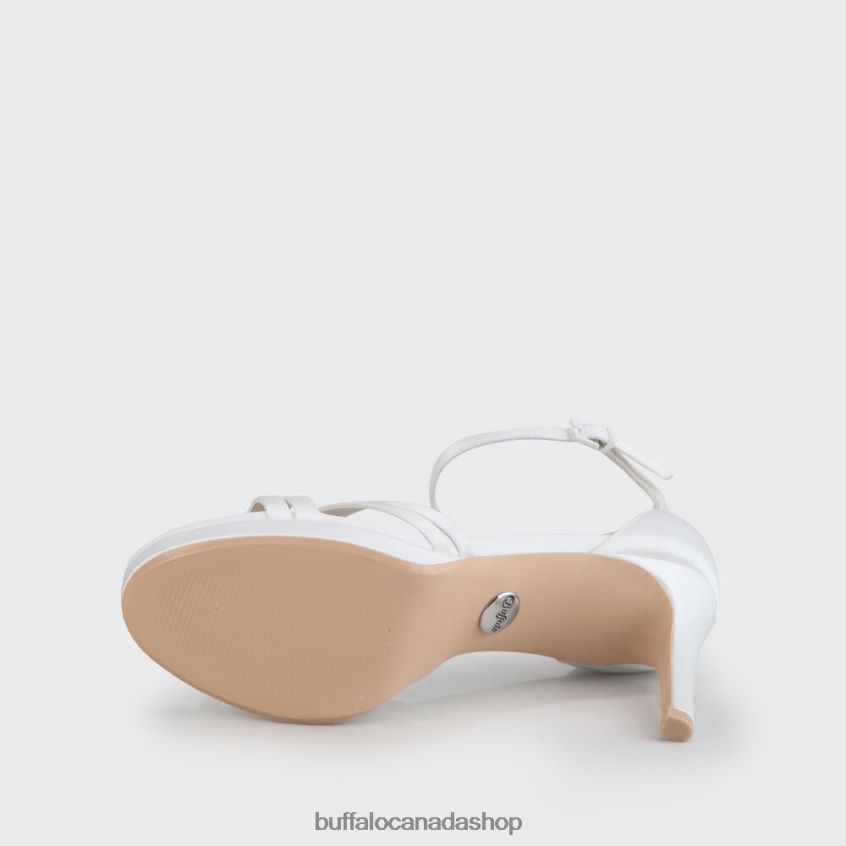 Xenia Ankle-Strap Sandal Ivory Buffalo ZL64TZ836 |Sandals