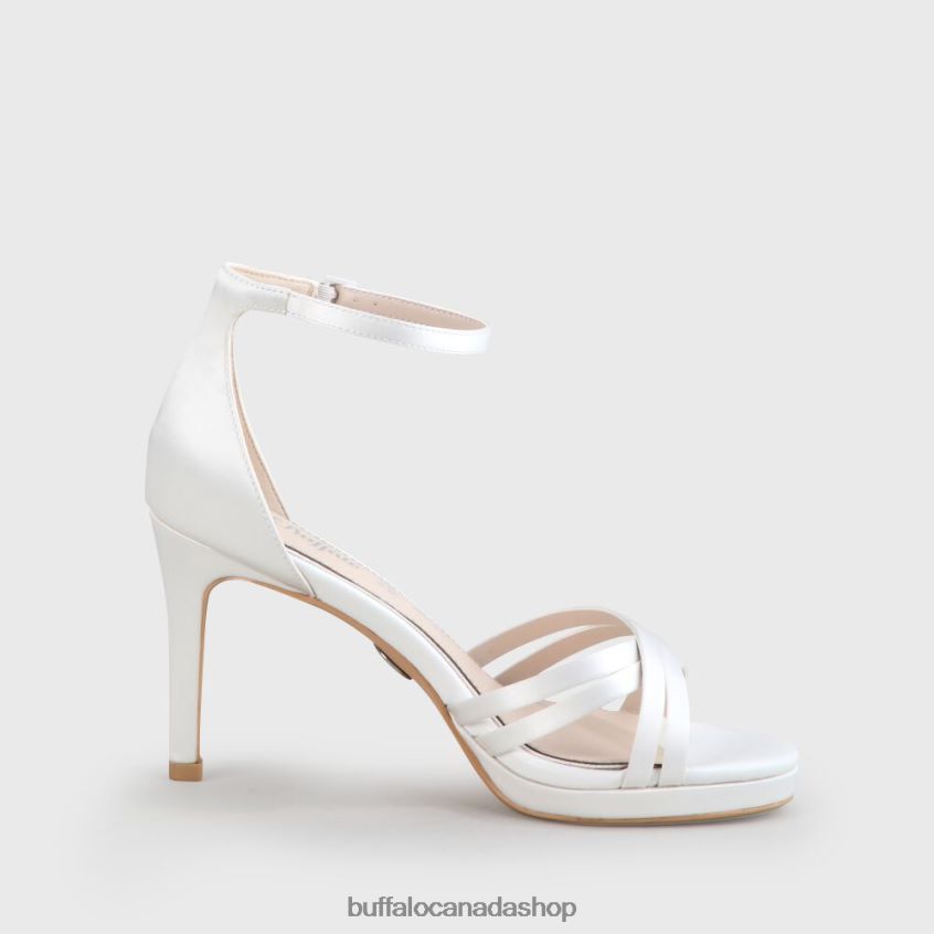 Xenia Ankle-Strap Sandal Ivory Buffalo ZL64TZ836 |Sandals