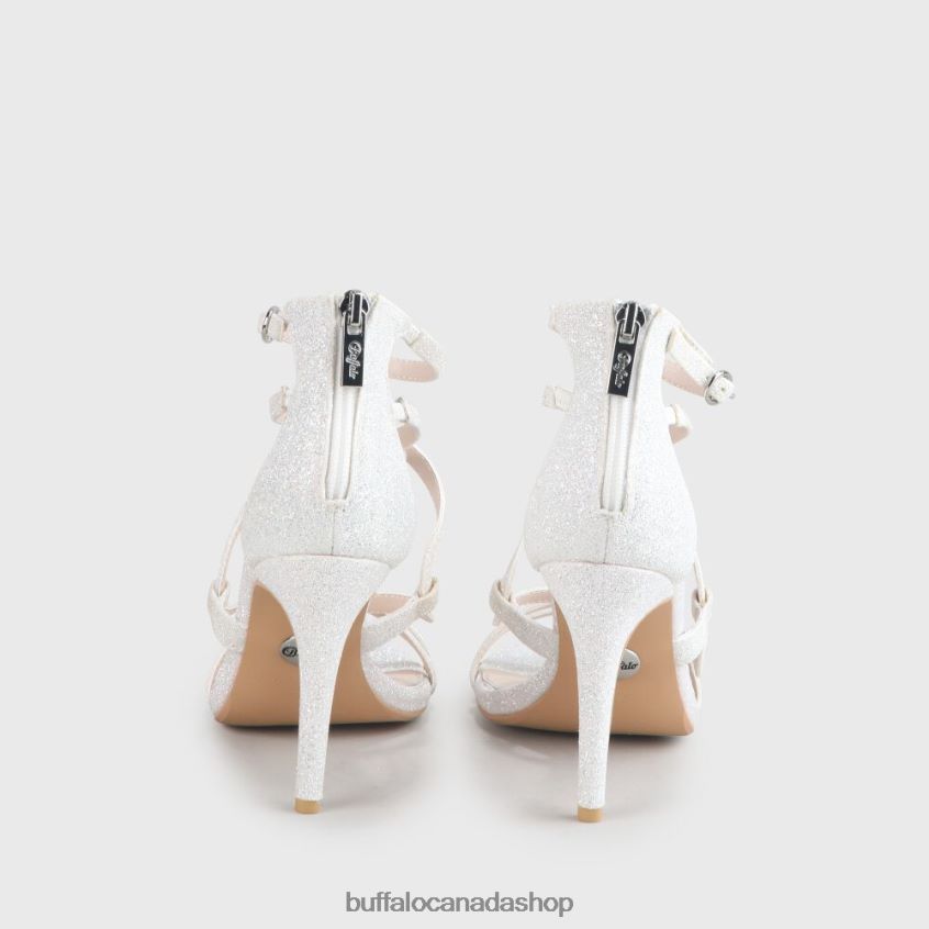 Yvonne Ankle-Strap Sandal White Buffalo ZL64TZ843 |Sandals