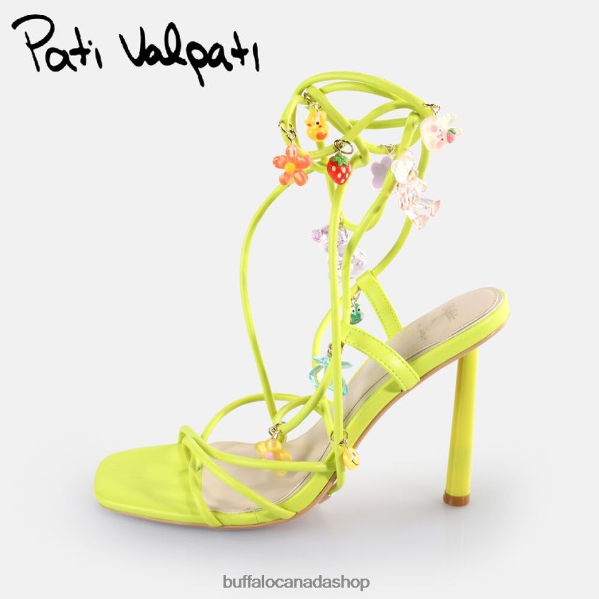 x Pati Valpati The High Lime Buffalo ZL64TZ272 |Sandals