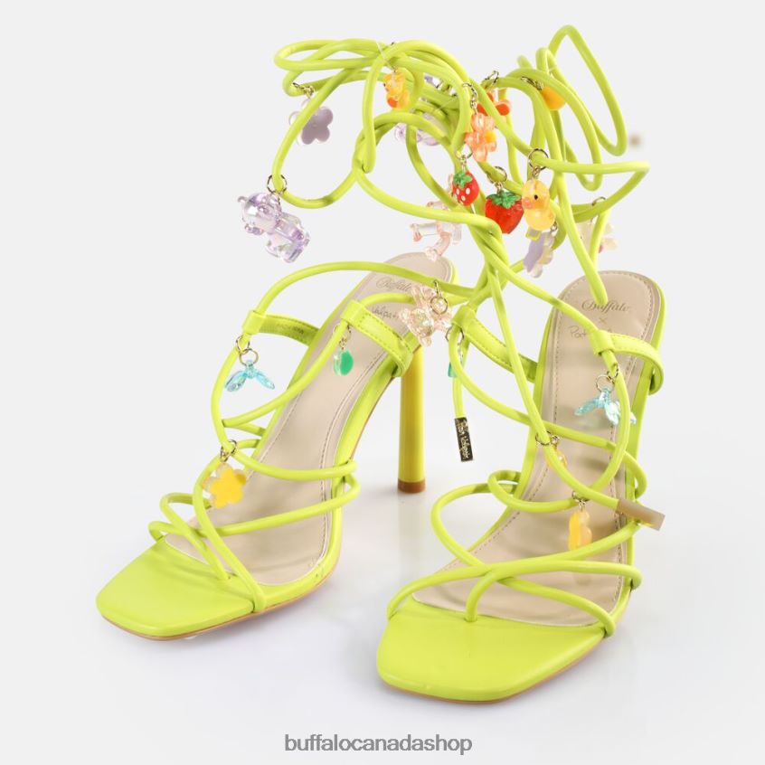 x Pati Valpati The High Lime Buffalo ZL64TZ272 |Sandals