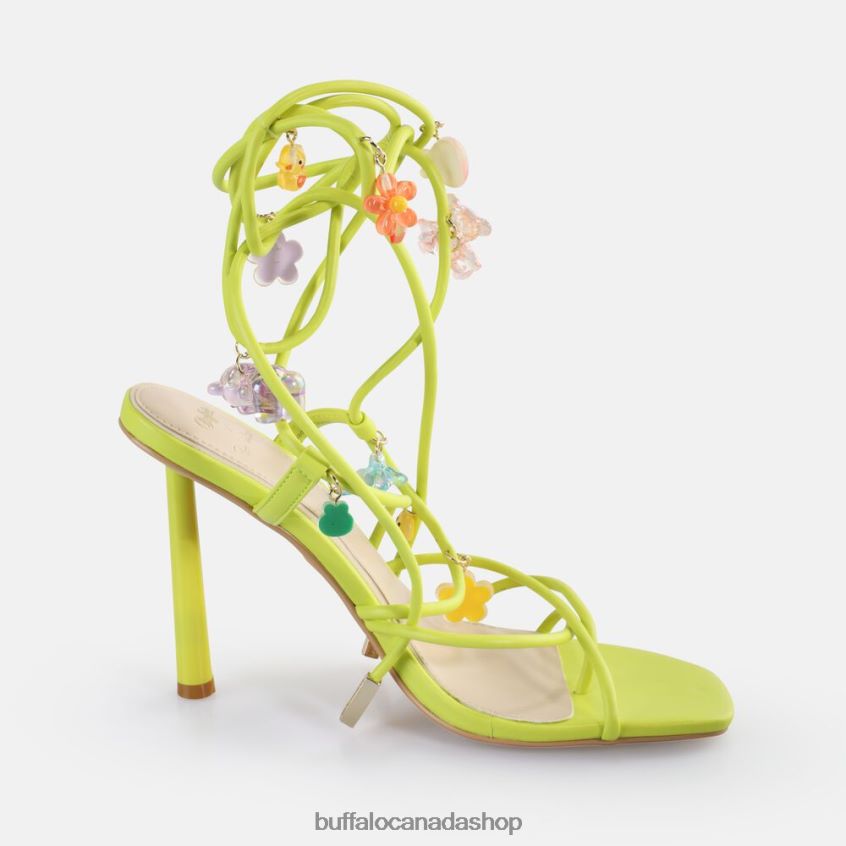 x Pati Valpati The High Lime Buffalo ZL64TZ272 |Sandals