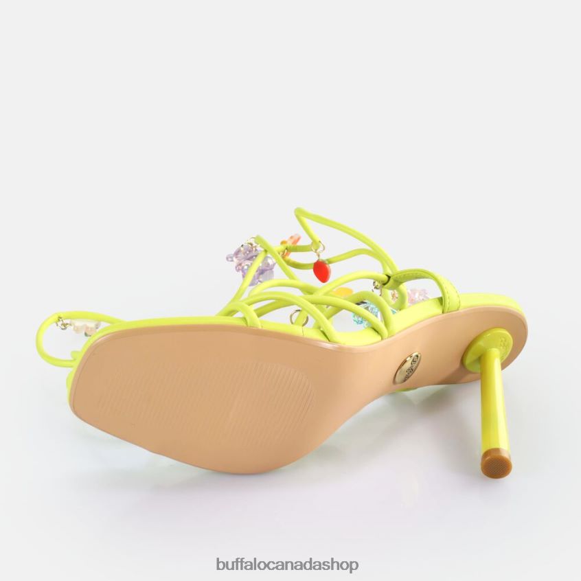 x Pati Valpati The High Lime Buffalo ZL64TZ272 |Sandals