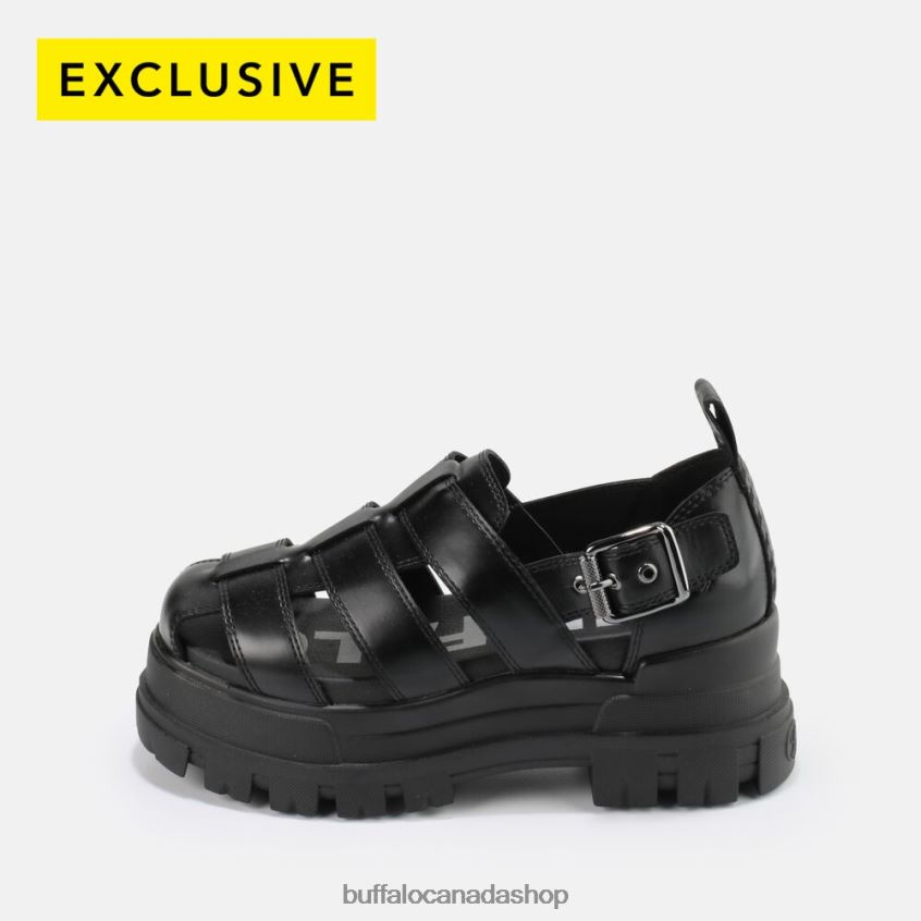 Aspha FSH sandal vegan Black Buffalo ZL64TZ547 |Sandals