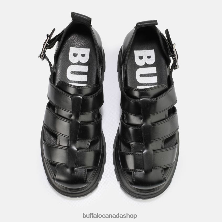 Aspha FSH sandal vegan Black Buffalo ZL64TZ547 |Sandals