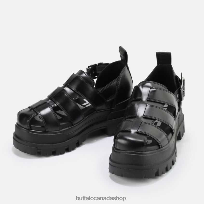 Aspha FSH sandal vegan Black Buffalo ZL64TZ547 |Sandals