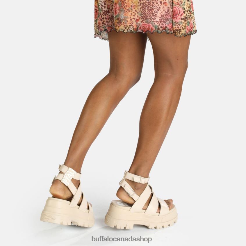 Aspha GLD Platform Sandal vegan Cream Buffalo ZL64TZ561 |Sandals
