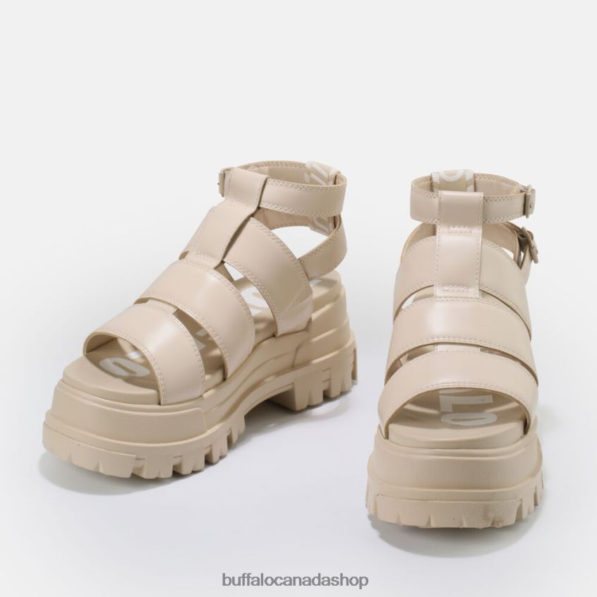 Aspha GLD Platform Sandal vegan Cream Buffalo ZL64TZ561 |Sandals