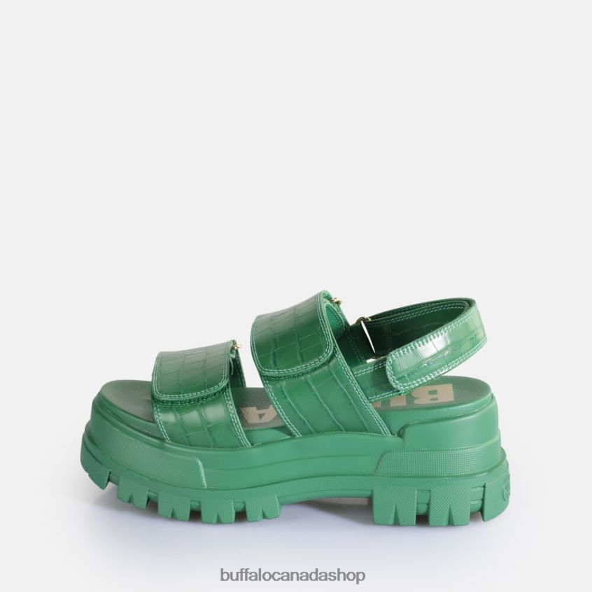 Aspha SND Platform Sandals vegan Green Buffalo ZL64TZ12 |Sandals