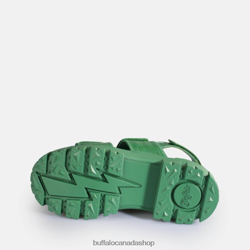 Aspha SND Platform Sandals vegan Green Buffalo ZL64TZ12 |Sandals