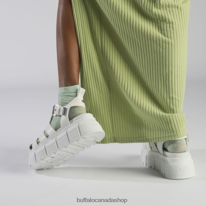 Ava Fisher Platform Sandals vegan White Buffalo ZL64TZ573 |Sandals