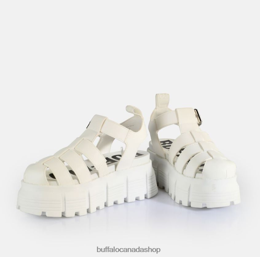 Ava Fisher Platform Sandals vegan White Buffalo ZL64TZ573 |Sandals