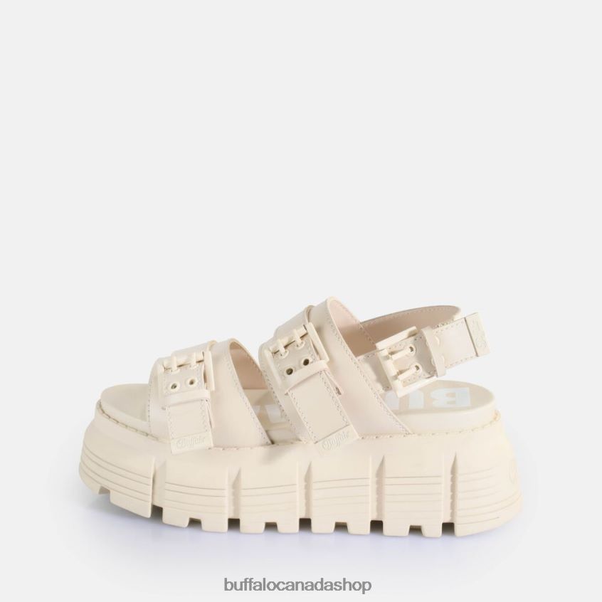 Ava Platform Sandals vegan Cream Buffalo ZL64TZ519 |Sandals