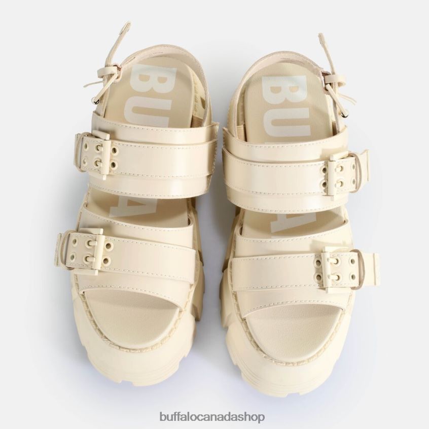 Ava Platform Sandals vegan Cream Buffalo ZL64TZ519 |Sandals
