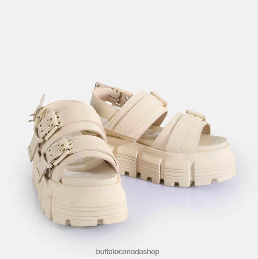Ava Platform Sandals vegan Cream Buffalo ZL64TZ519 |Sandals