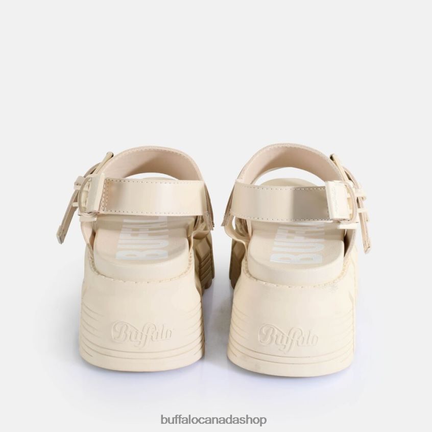 Ava Platform Sandals vegan Cream Buffalo ZL64TZ519 |Sandals