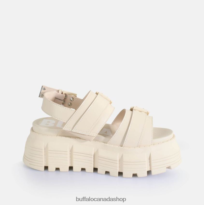 Ava Platform Sandals vegan Cream Buffalo ZL64TZ519 |Sandals