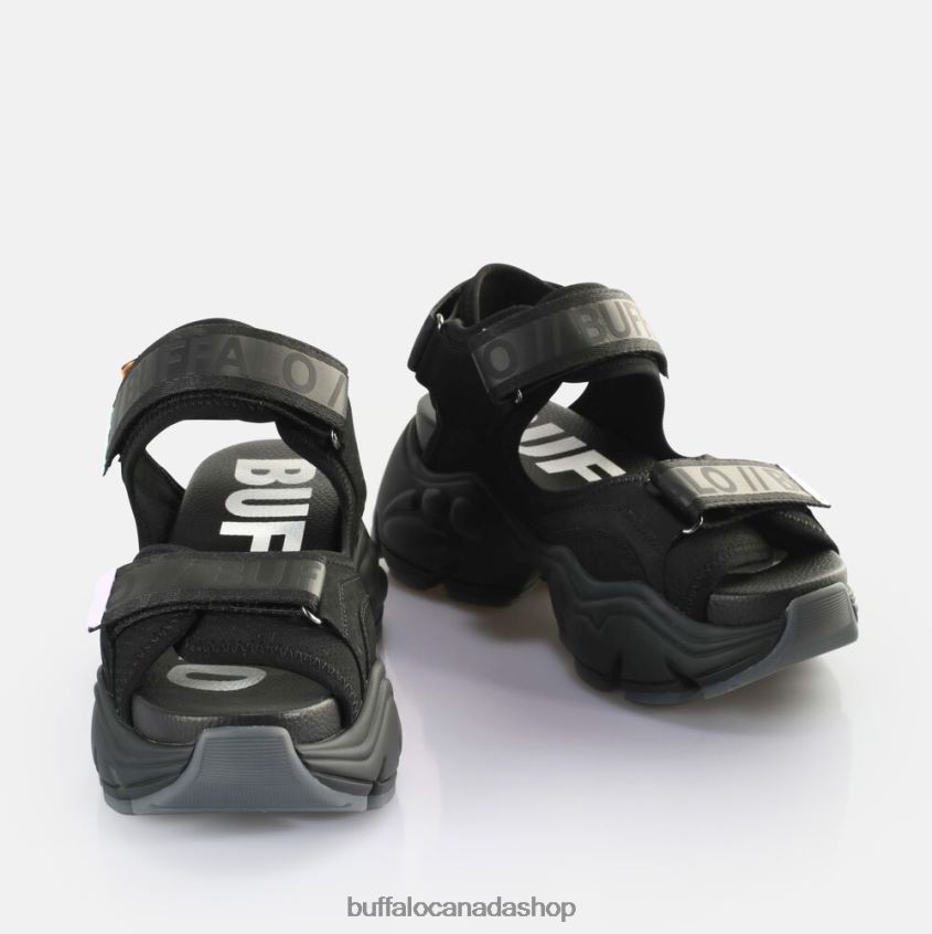 Binary 0 Platform Sandals vegan Black Buffalo ZL64TZ149 |Sandals