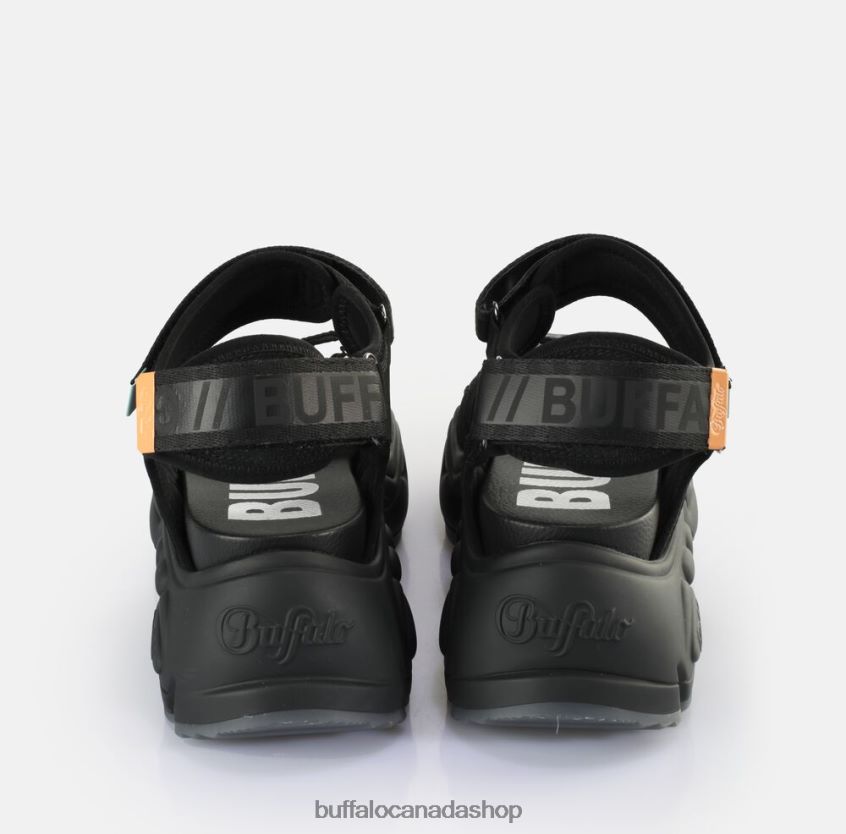 Binary 0 Platform Sandals vegan Black Buffalo ZL64TZ149 |Sandals