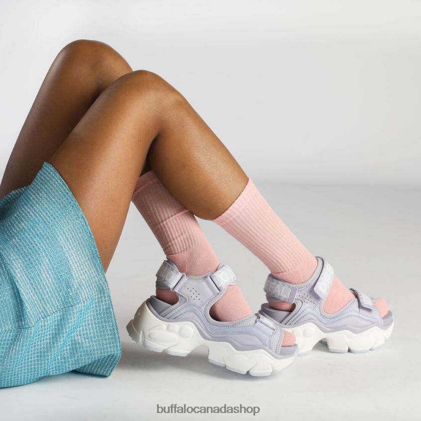 Binary 0 Platform Sandals vegan Lavender Buffalo ZL64TZ147 |Sandals