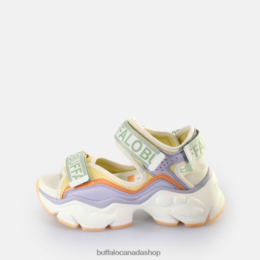 Binary 0 Platform Sandals vegan Lavender Multi Buffalo ZL64TZ150 |Sandals