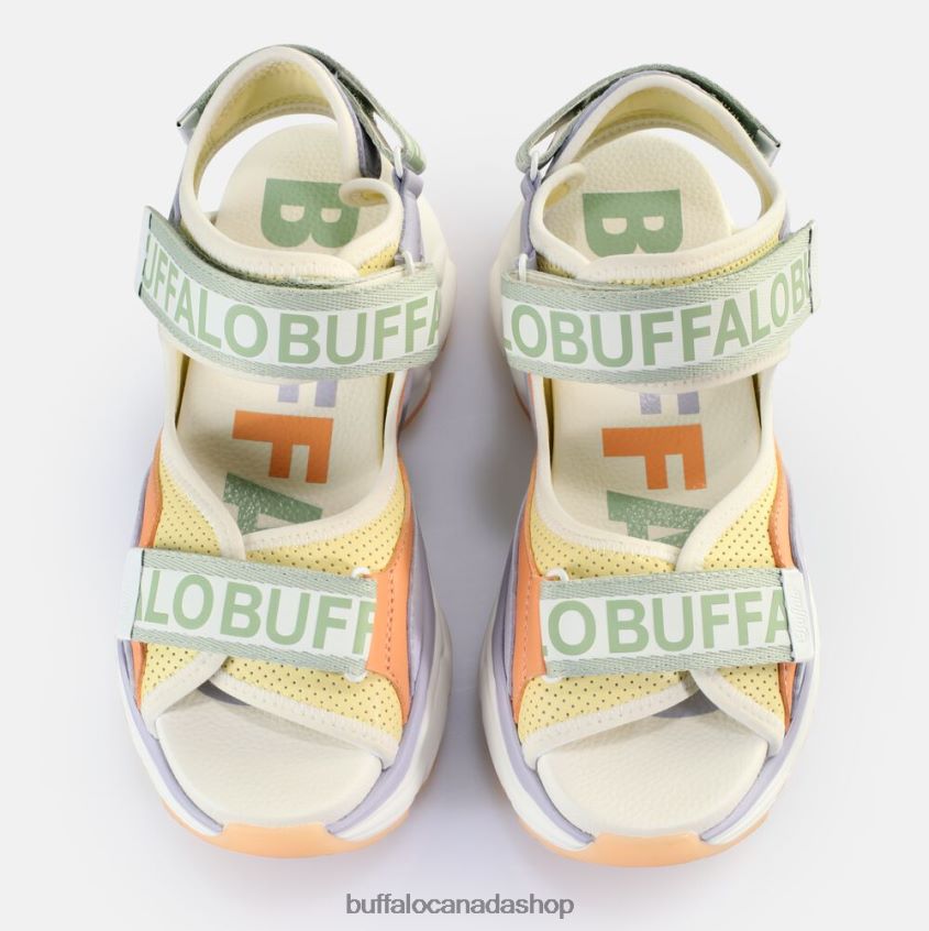 Binary 0 Platform Sandals vegan Lavender Multi Buffalo ZL64TZ150 |Sandals