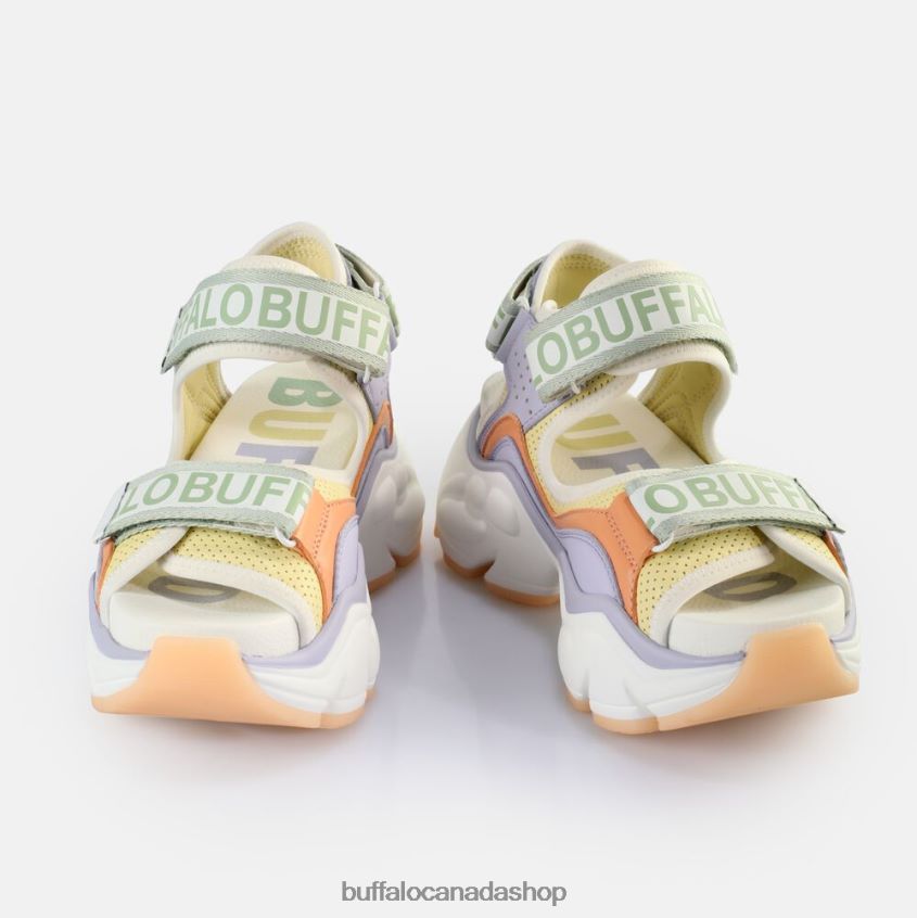 Binary 0 Platform Sandals vegan Lavender Multi Buffalo ZL64TZ150 |Sandals