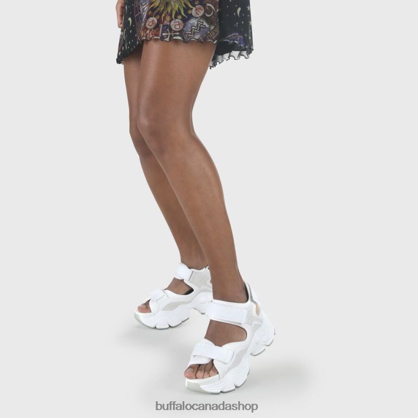 Binary O Sandal vegan White Buffalo ZL64TZ148 |Sandals