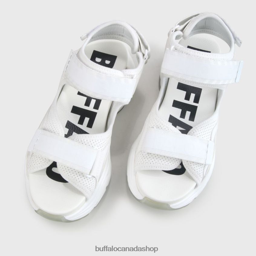 Binary O Sandal vegan White Buffalo ZL64TZ148 |Sandals