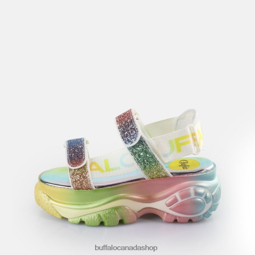 Classic TS SND Platform Sandals vegan Rainbow Buffalo ZL64TZ645 |Sandals