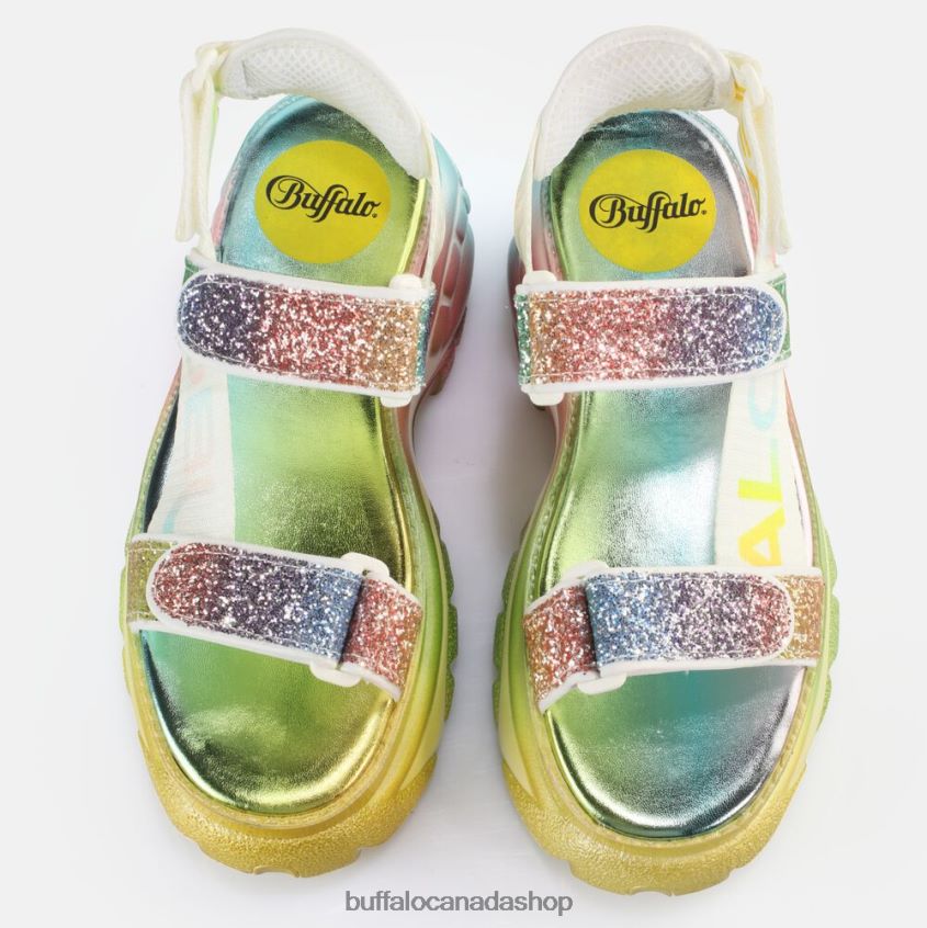 Classic TS SND Platform Sandals vegan Rainbow Buffalo ZL64TZ645 |Sandals